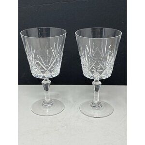 Set 2 Cristal D'Arques Chantilly Taille Beaugency Crystal Water Goblets 6-5/8”